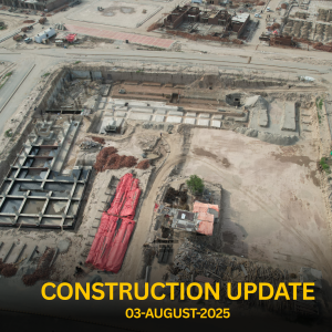 Backside Basement Raft Successfully Completed at The Address DHA Multan