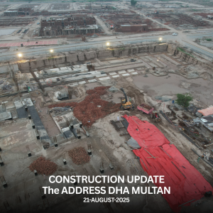 Construction Update | The Address Multan – Redefining Modern Living | 21-08-2025