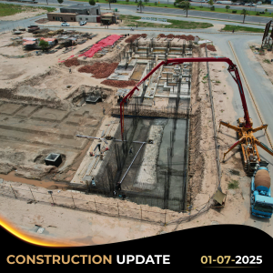 Basement Raft Foundation Work in Full Swing at The Address, Multan – 01 July 2025